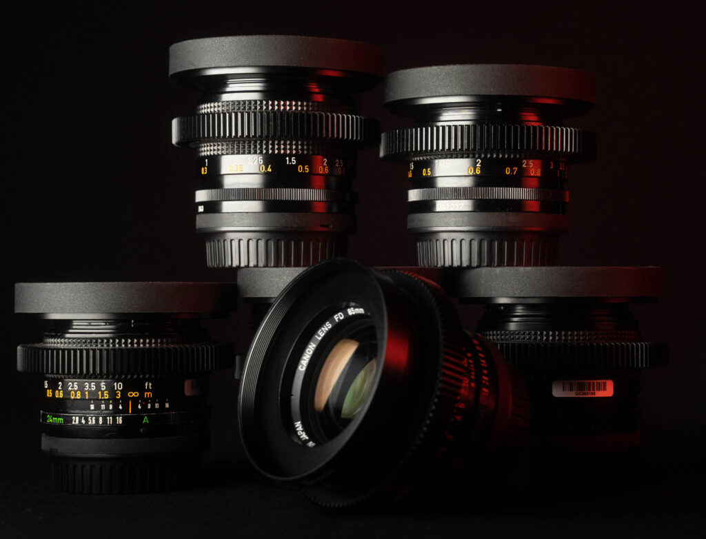 Canon FD Cine EF Set of 6 Spherical Lenses - 01