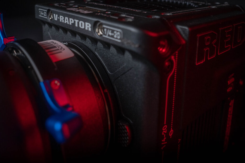 Red V-Raptor 8K Large Format Cinema Camera - Closeup View